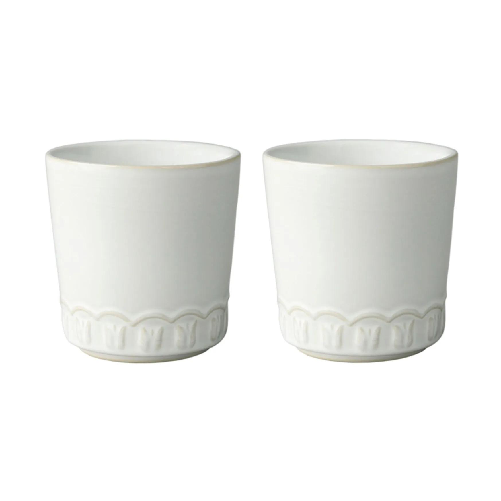 Tulipa cup 20 cl 2-pack, White PotteryJo