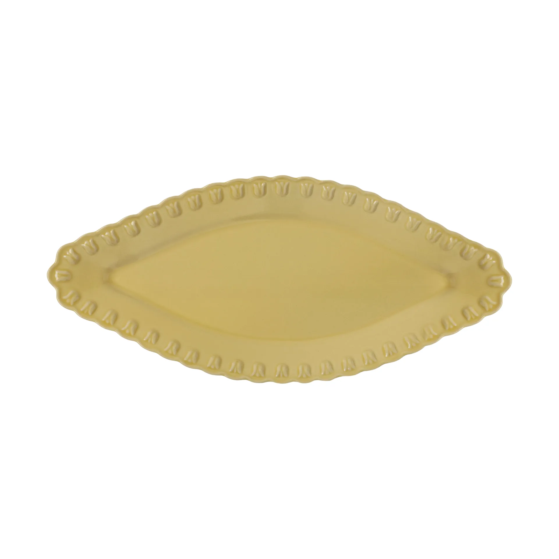 Tulipa oval saucer 20x45 cm, Pale Moon PotteryJo