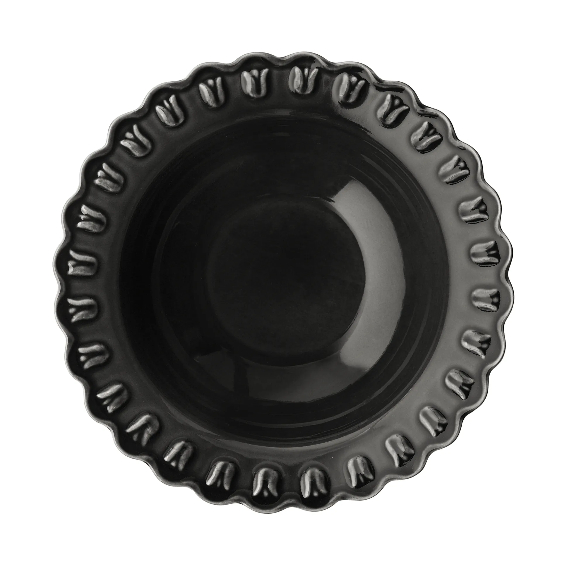 Tulipa serving bowl large Ø30 cm, Almost black PotteryJo