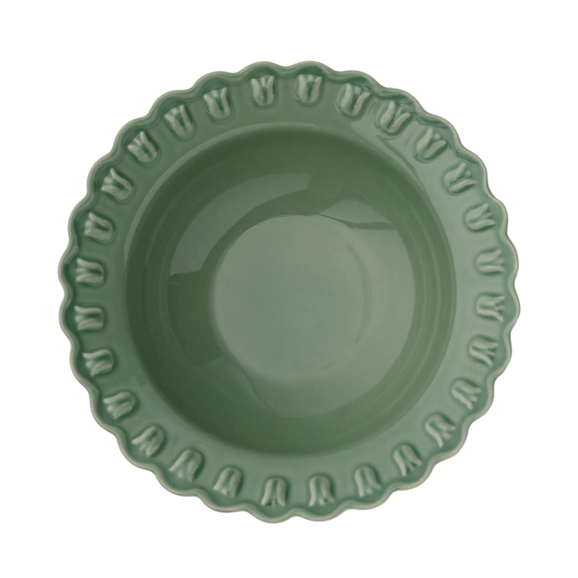 Tulipa serving bowl large Ø30 cm, Verona green PotteryJo