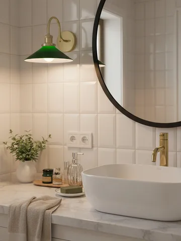 August wall lamp - Green-brass - PR Home