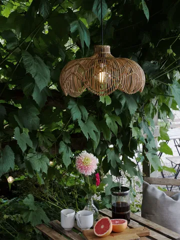 Belle outdoor pendant lamp - Natural, Ø43x24 cm - PR Home