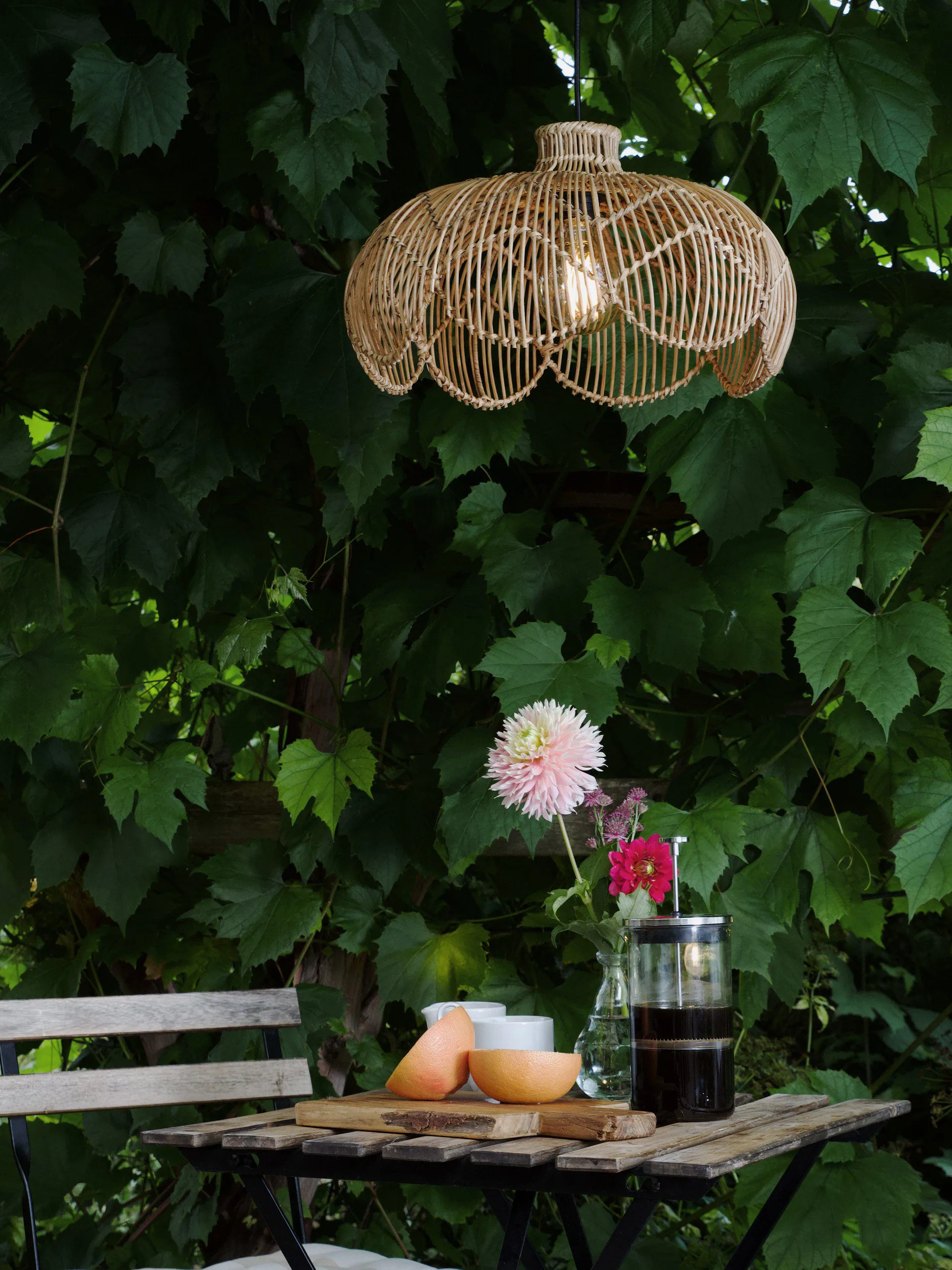 Belle outdoor pendant lamp, Natural, Ø43x24 cm PR Home