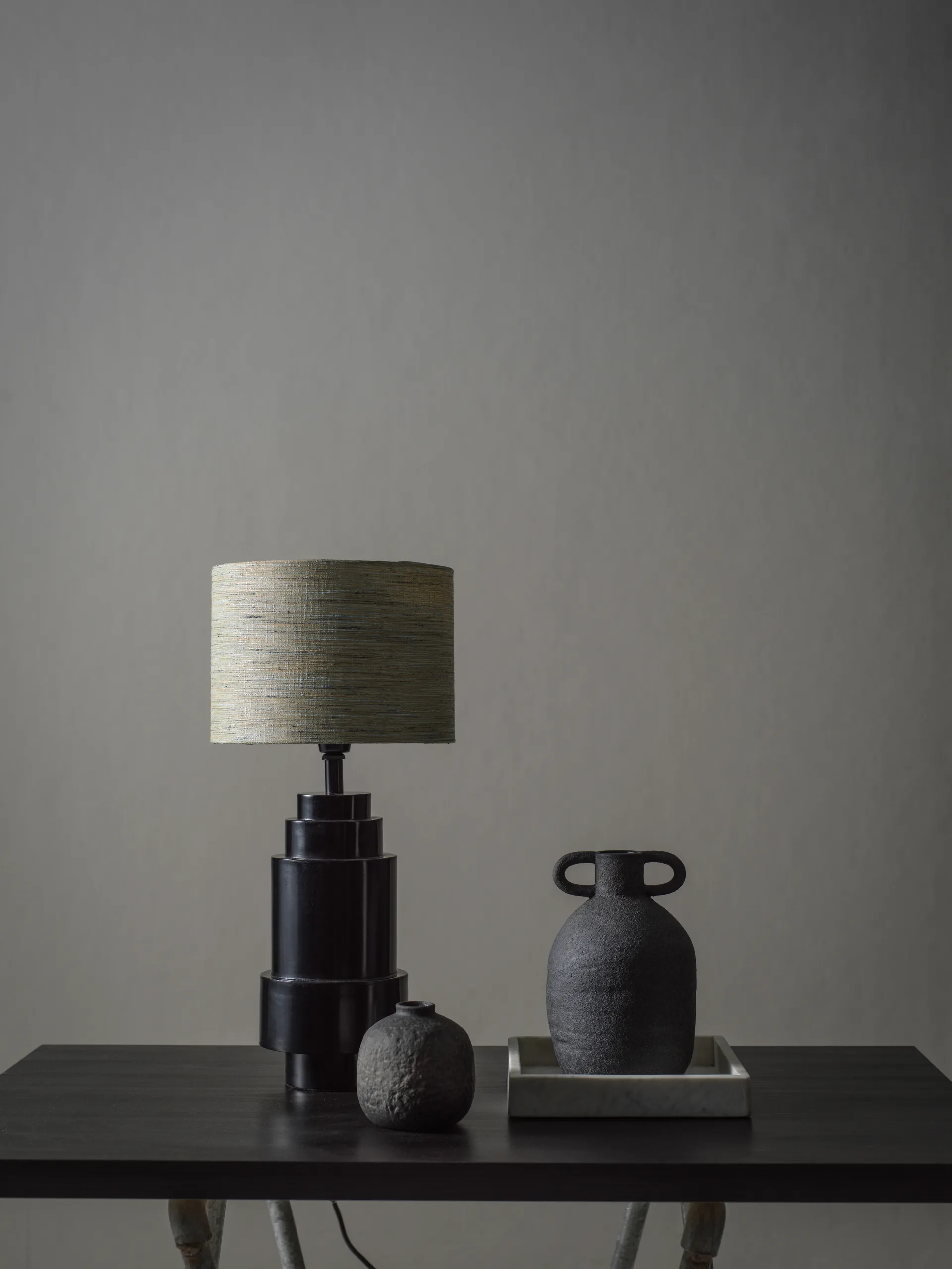 Empire lamp base black, 40 cm PR Home