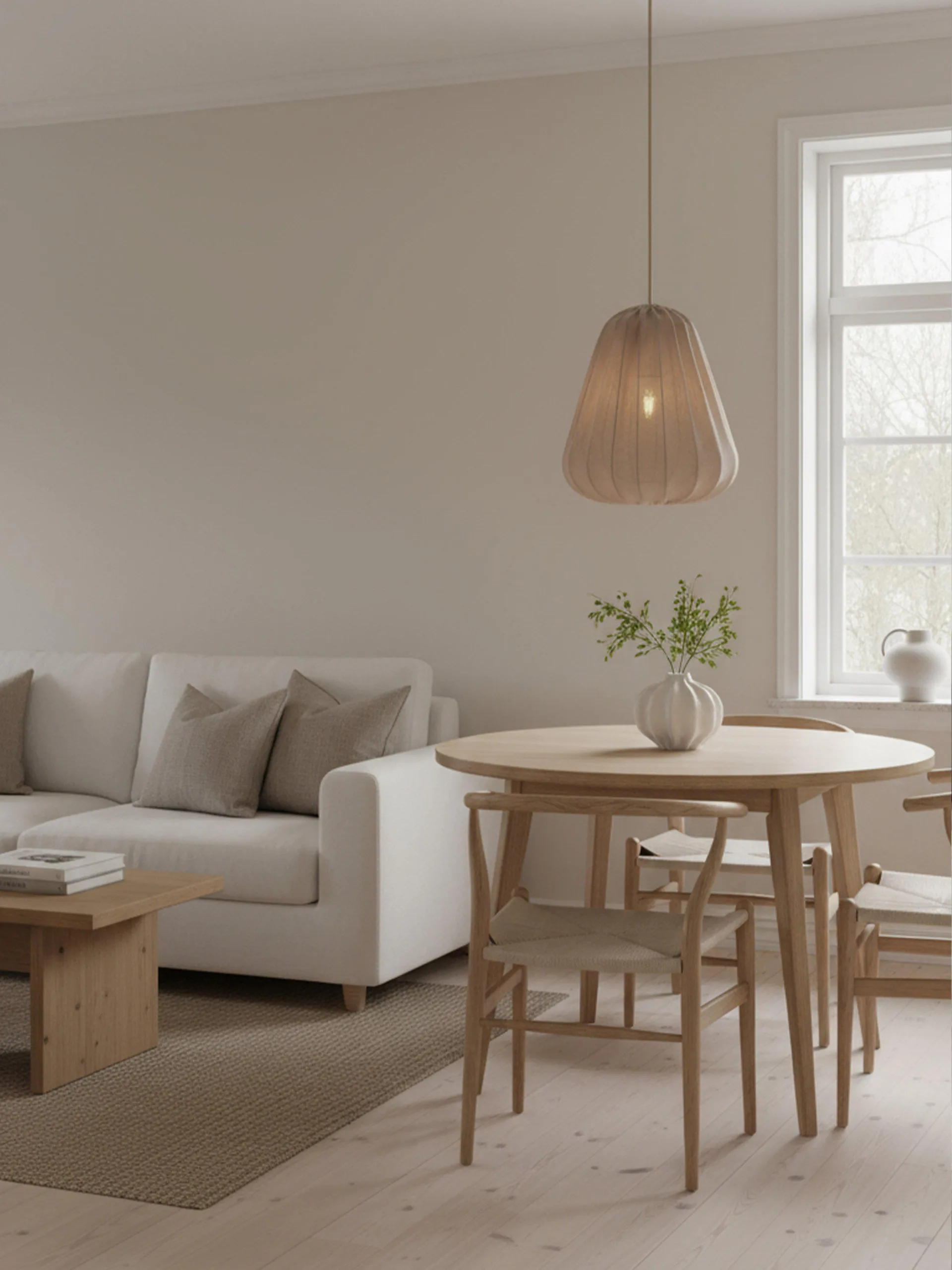 Sienna ceiling lamp, Diana moss, Ø40x45 cm PR Home