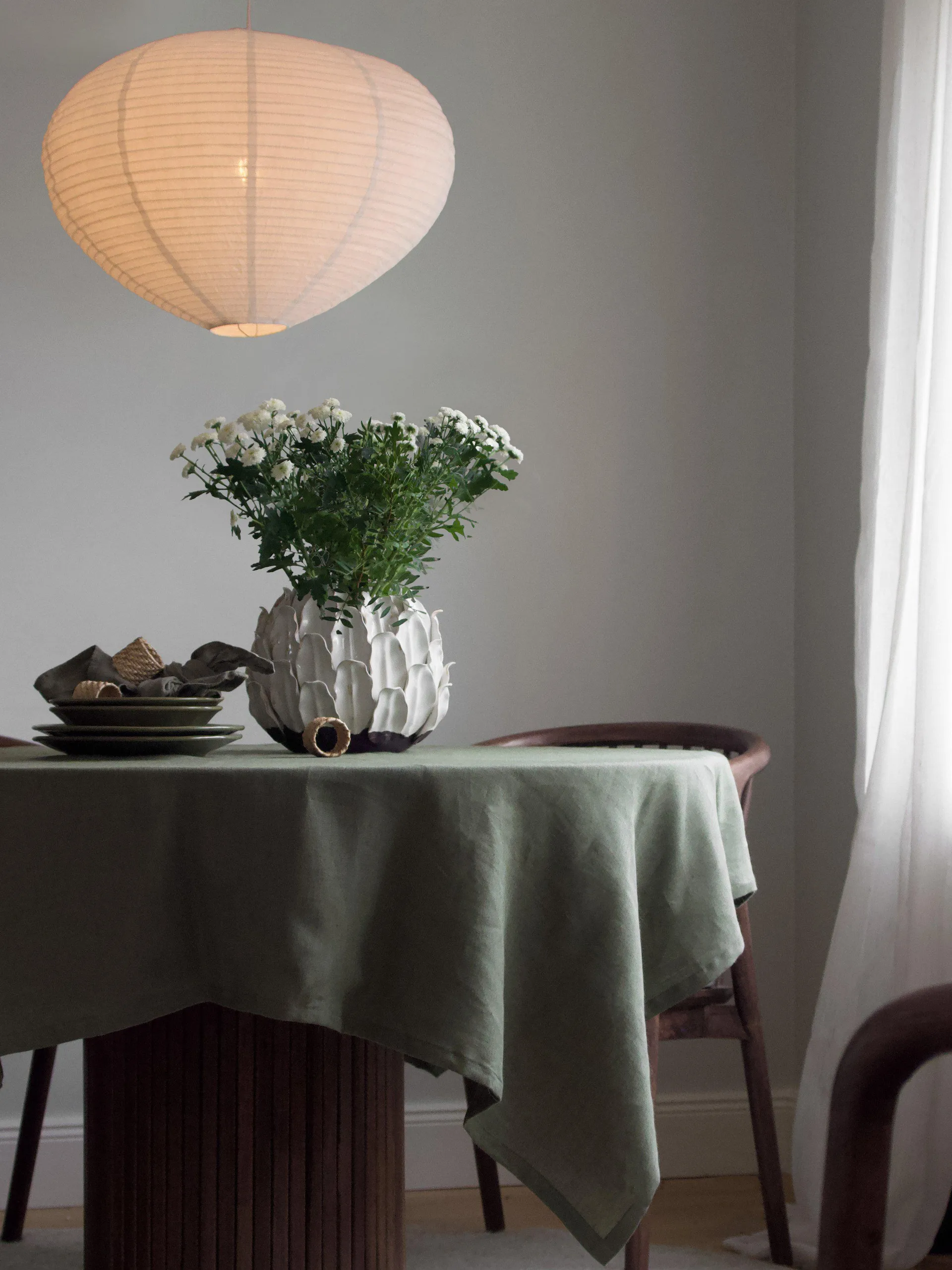 Verona lampshade, White, Ø55x40 cm PR Home