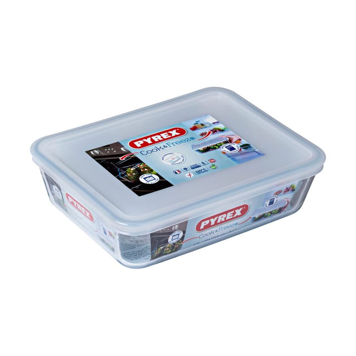 Cook & Freez rectangular dish with lid - 22x17 cm - Pyrex