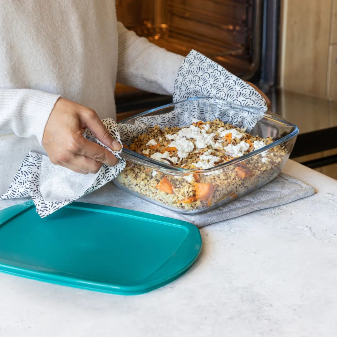 Cook & Store rectangular dish with glass lid, 28x20x8 cm Pyrex