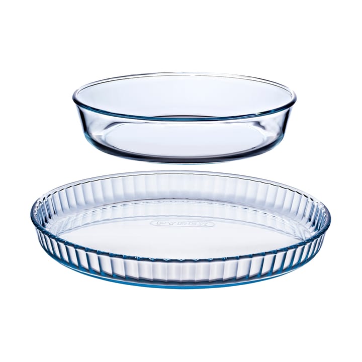 Iconic baking dish set borosilicate glass - 2 pieces - Pyrex