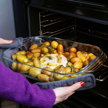 Irresistible rectangular glass platter - 39x25 cm - Pyrex