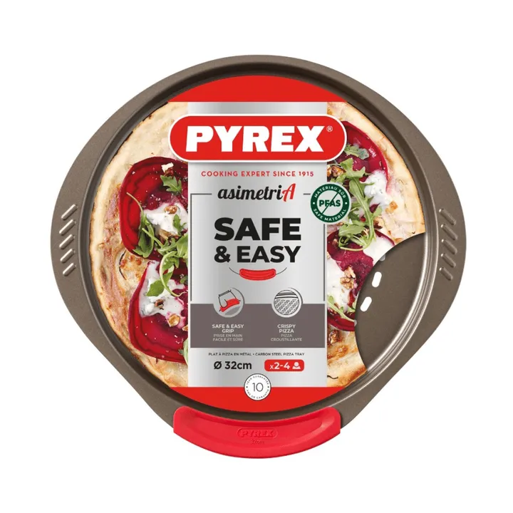 Pyrex Asimetria pizza plate - Silicone, round - Pyrex