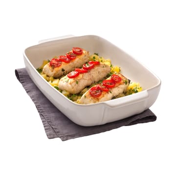 Pyrex rectangular ceramic dish white - 25x19 cm - Pyrex