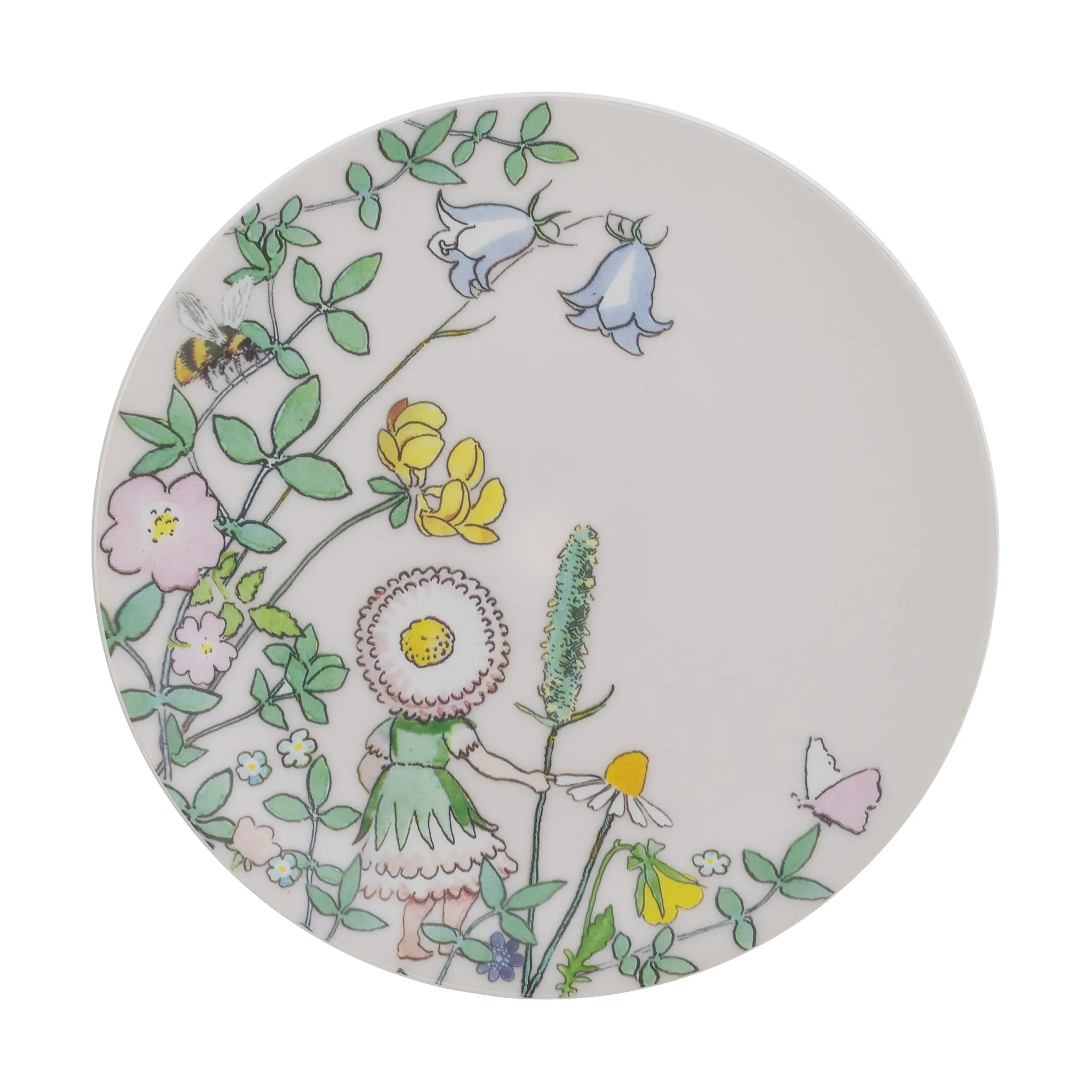 Elsa Beskow Blomsterfesten plate Ø20 cm, Multi Rätt Start