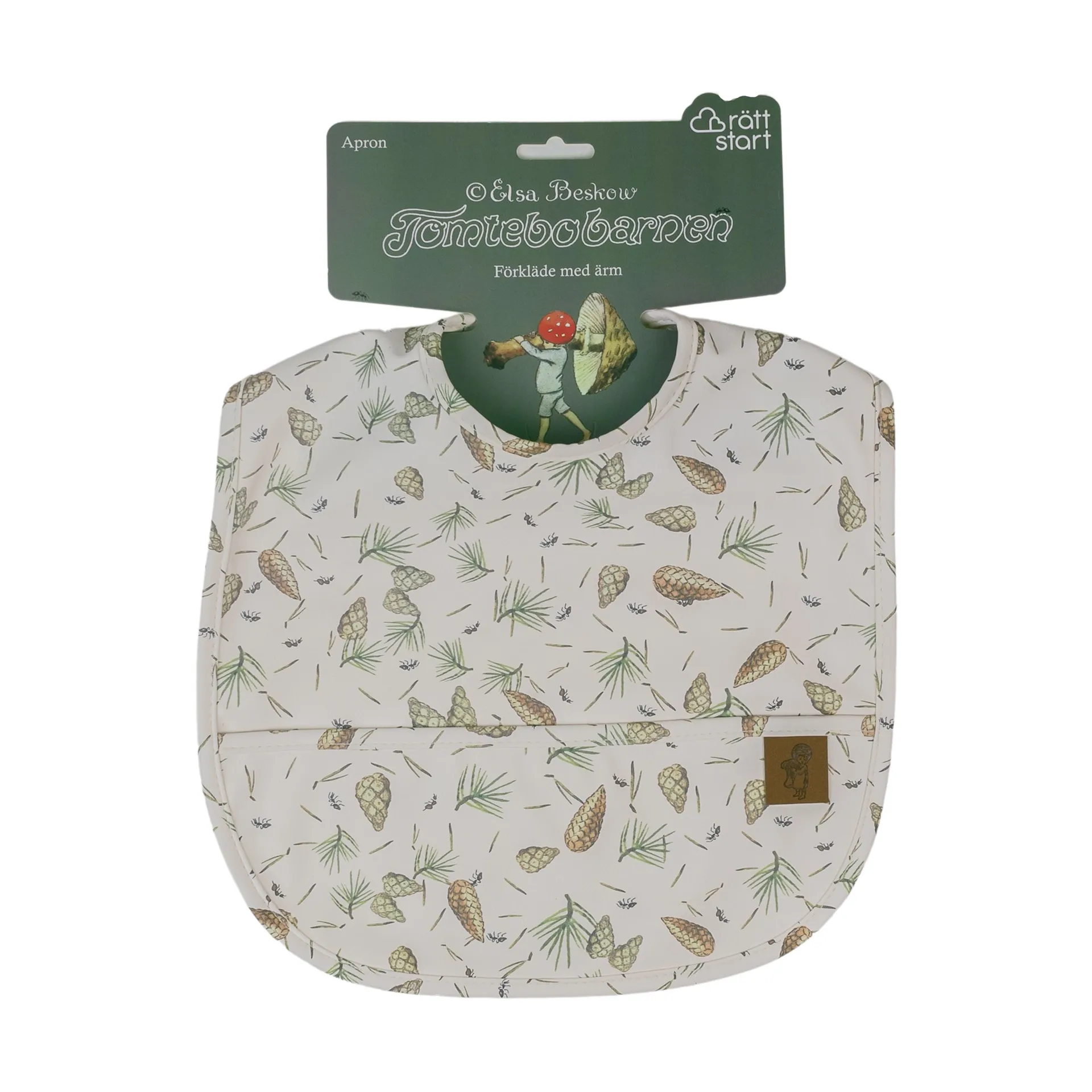 Elsa Beskow Tomtebobarnen bib, Green Rätt Start