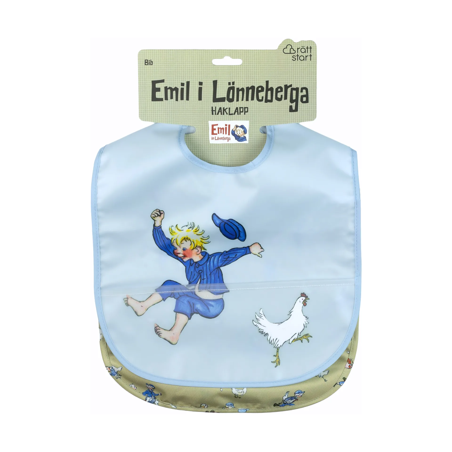 Emil i Lönneberga bib 2-pack, Blue Rätt Start