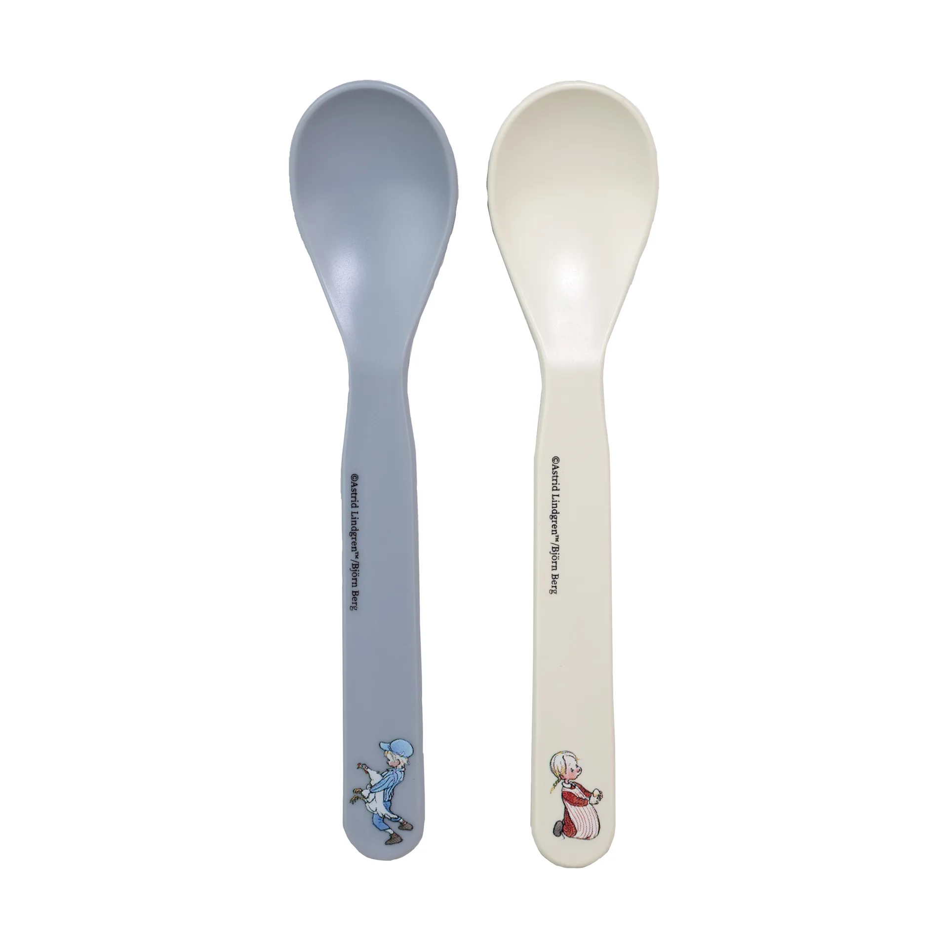 Emil i Lönneberga spoon 2-pack, Blue-white Rätt Start