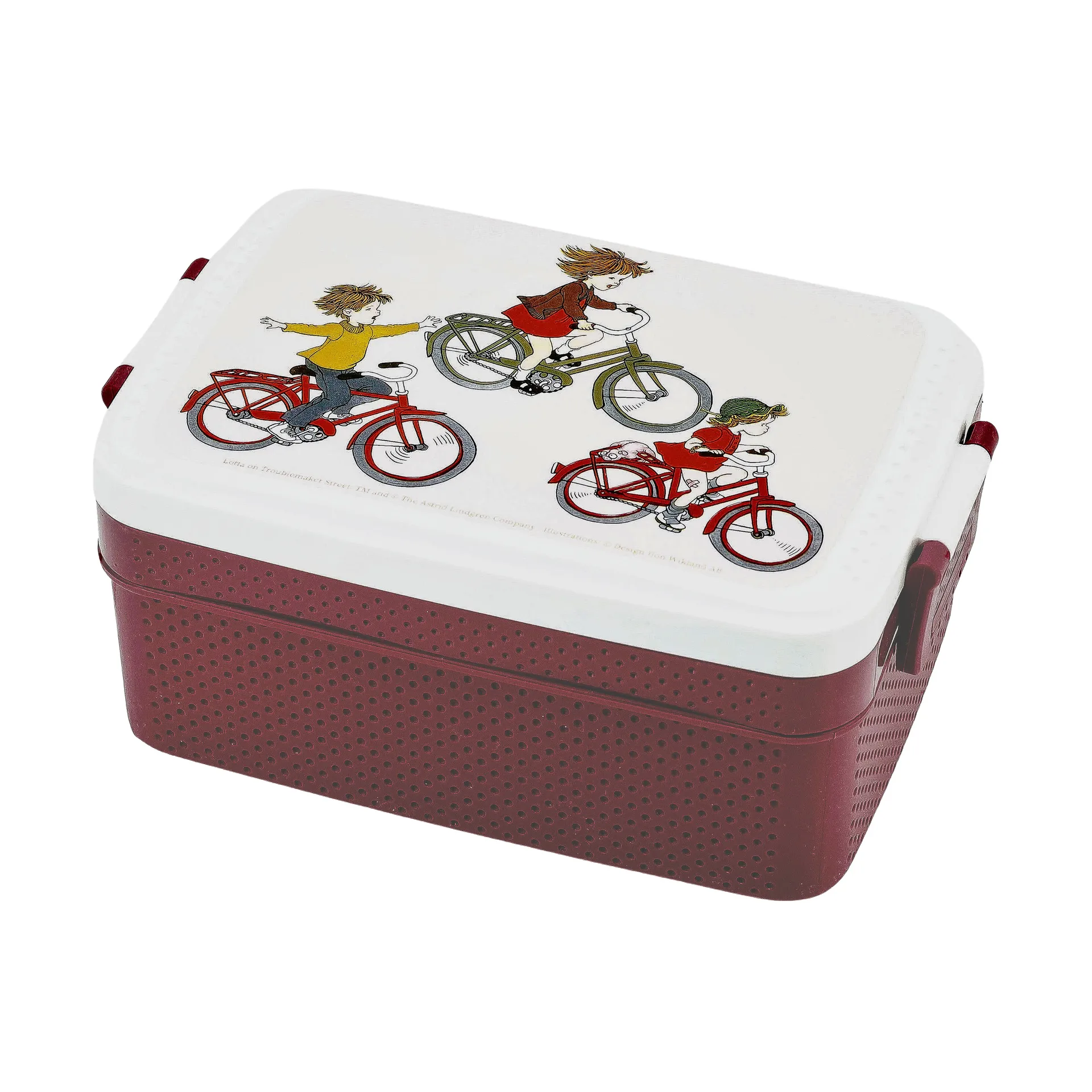 Lotta på Bråkmakargatan lunch box 8x18.5 cm, Brown-white Rätt Start