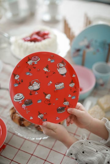 Moomin Little My flat plate Ø19.8 cm - Red - Rätt Start