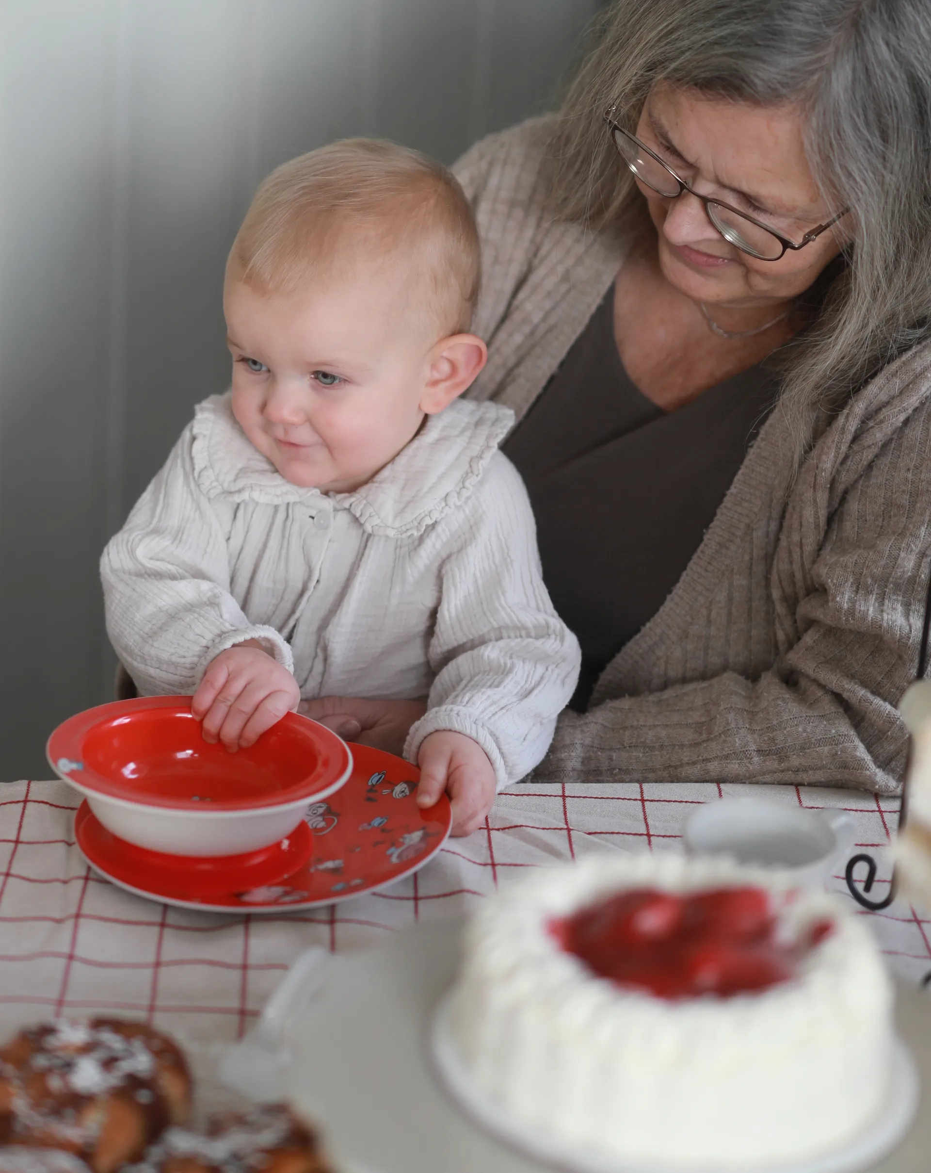 Moomin Little My suction plate Ø15.5 cm, Red Rätt Start