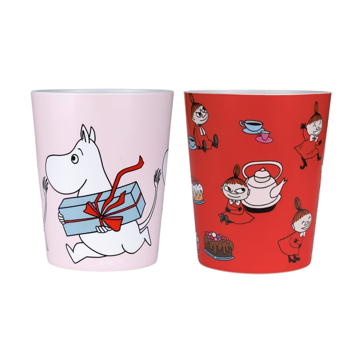 Moomin Little My tumbler mugs 20 cl 2-pack - Red-pink - Rätt Start