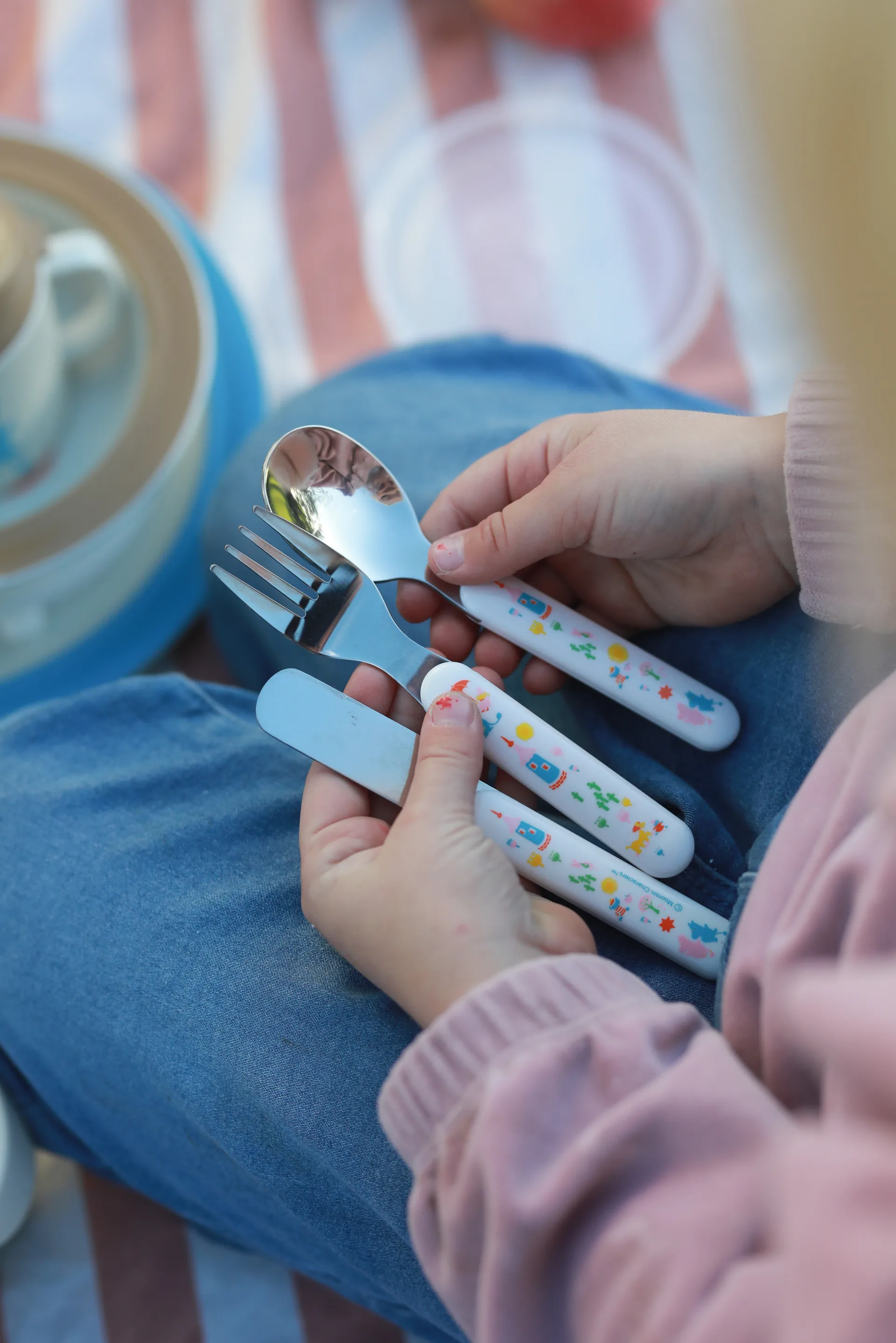 Mumin 80 cutlery set 3 pieces, White Rätt Start