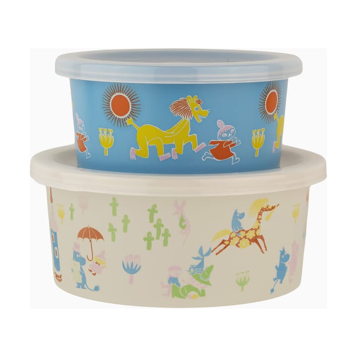 Mumin 80 snack box 2 pieces - Beige-blue - Rätt Start