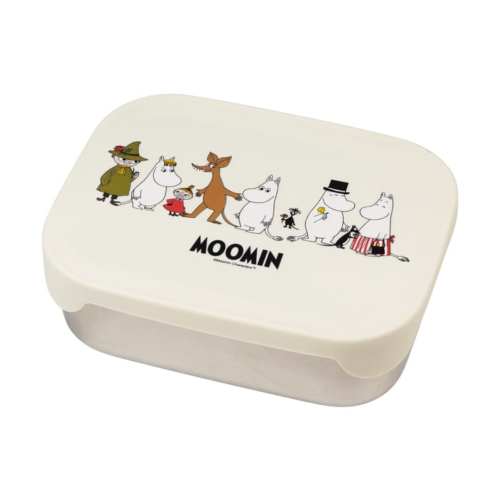 Mumin Family lunch box tin 13x17 cm - Beige - Rätt Start