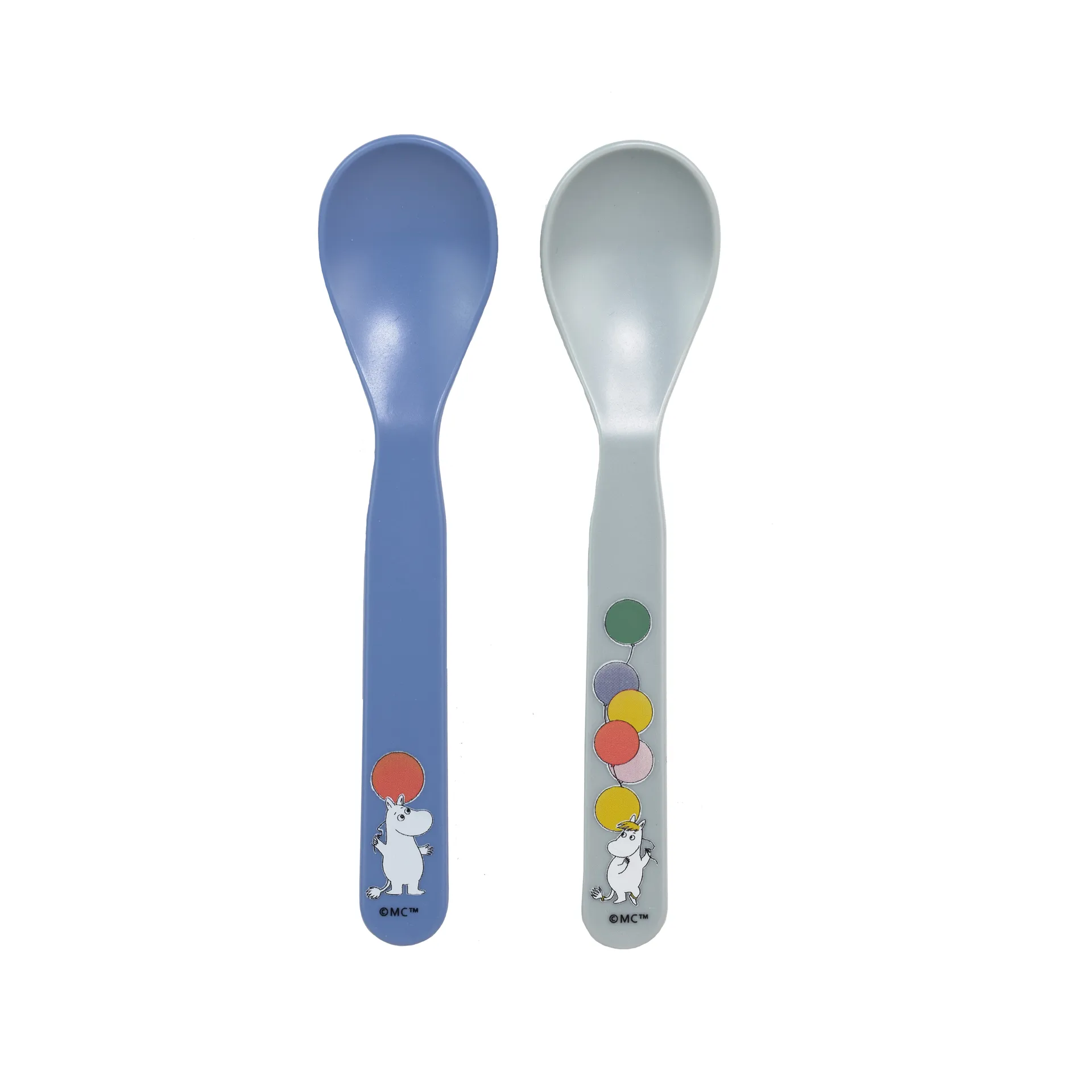 Mumin Festligheter spoon 2-pack, Grey-blue Rätt Start