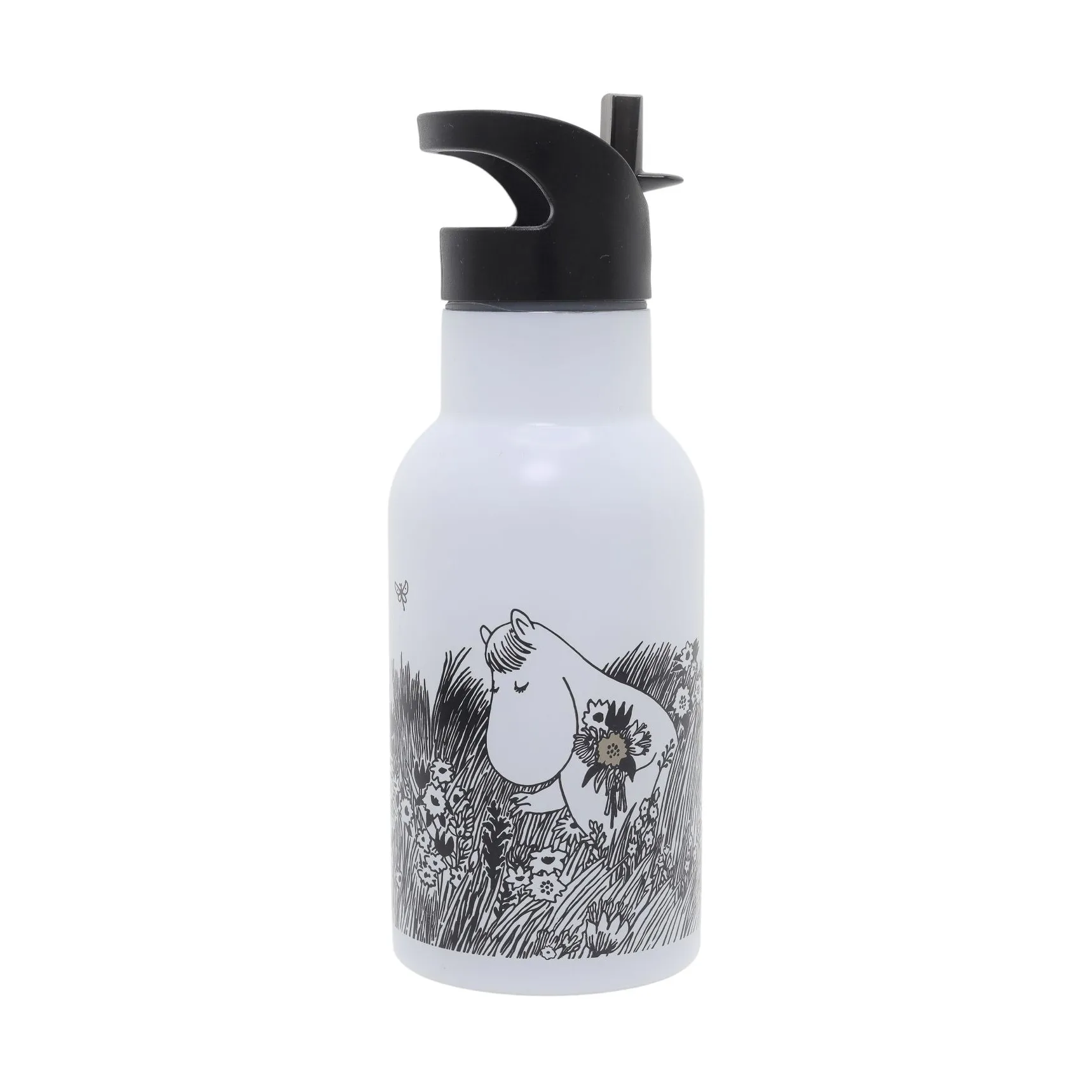 Mumin Graphic water bottle 34 cl, White Rätt Start