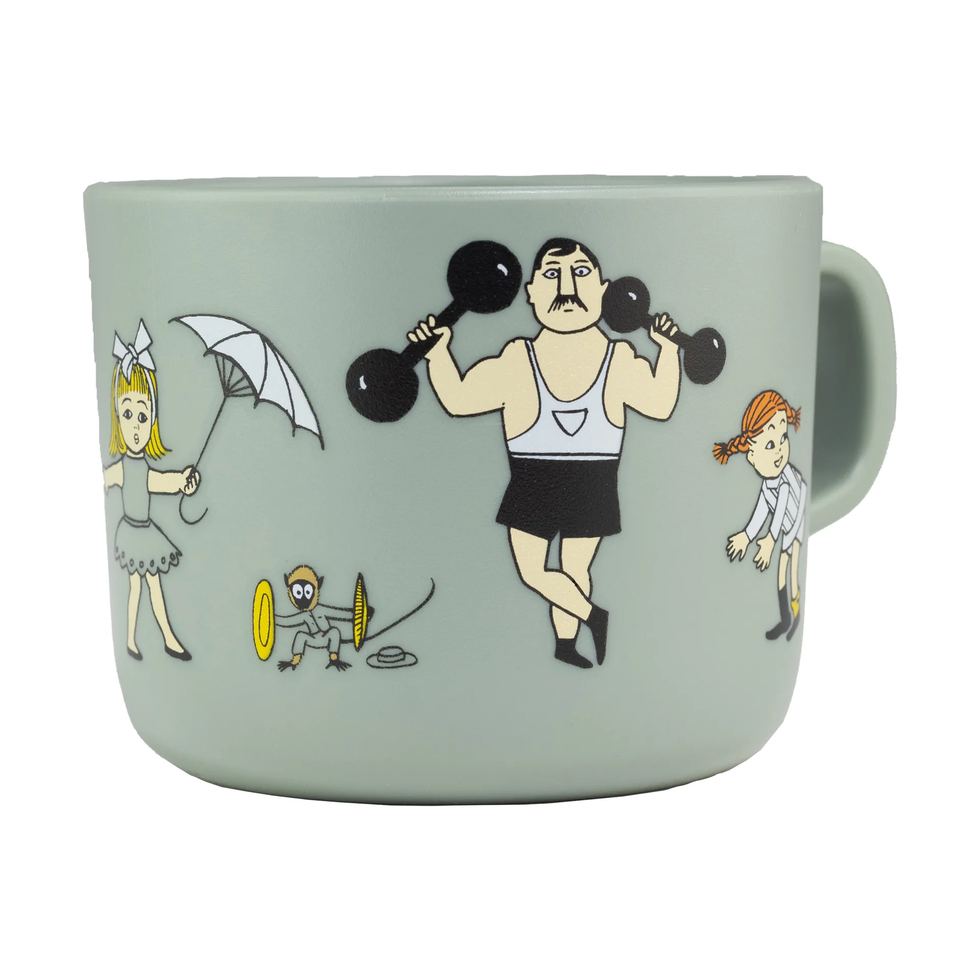 Pippi Cirkus mug 25 cl, Green Rätt Start