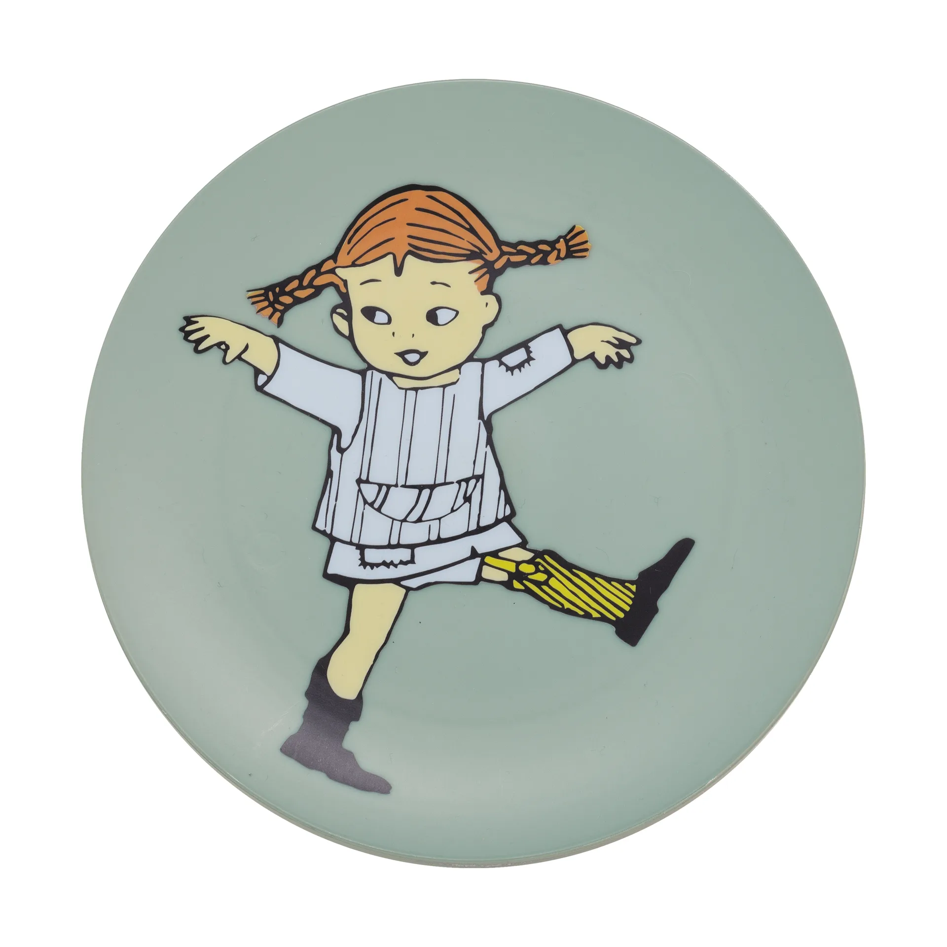Pippi Cirkus plate Ø20 cm, Green Rätt Start