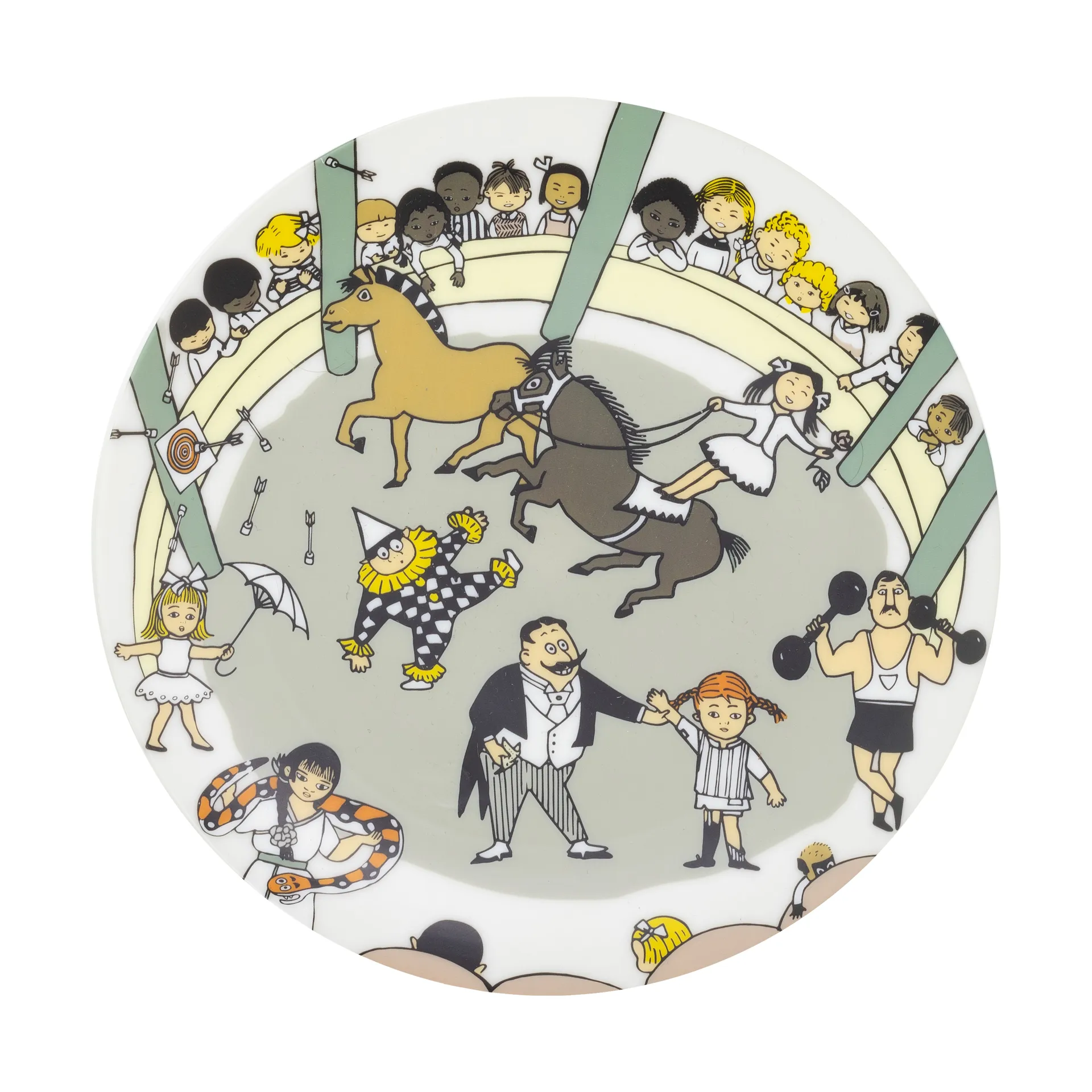 Pippi Cirkus plate Ø20 cm, Multi Rätt Start