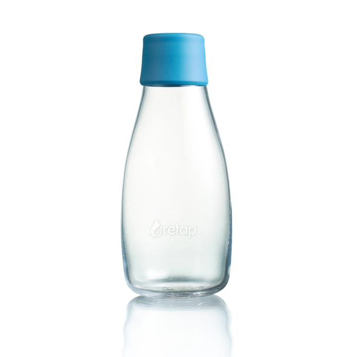 Retap glass bottle 0.3 l, light blue Retap