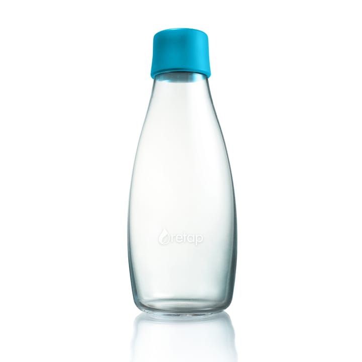 Retap glass bottle 0.5 l, light blue Retap
