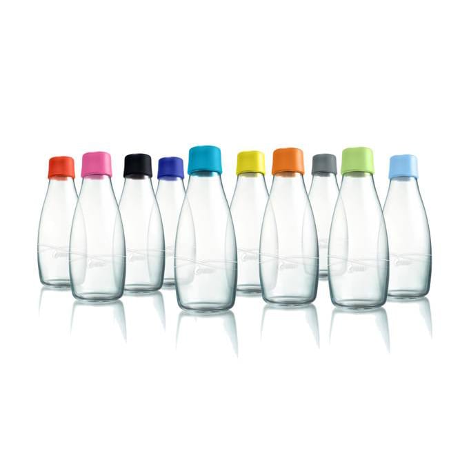 Retap glass bottle 0.5 l, light blue Retap