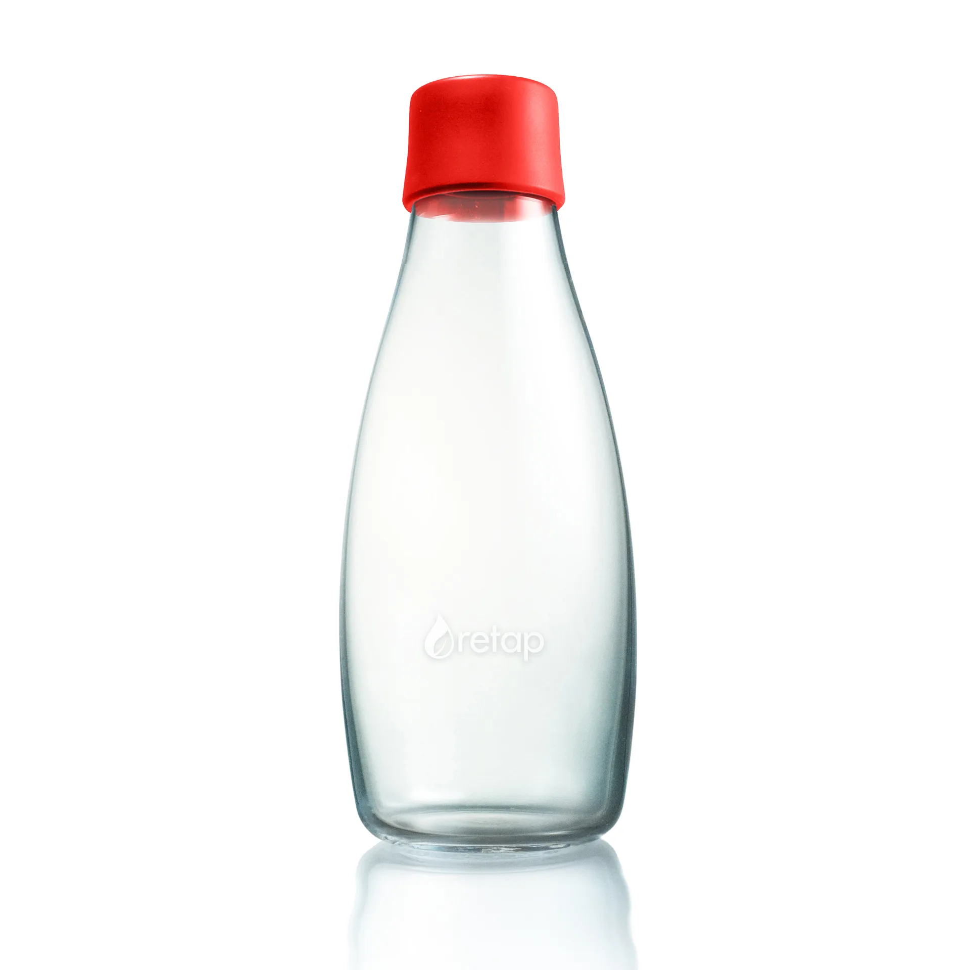 Retap glass bottle 0.5 l, Red Retap