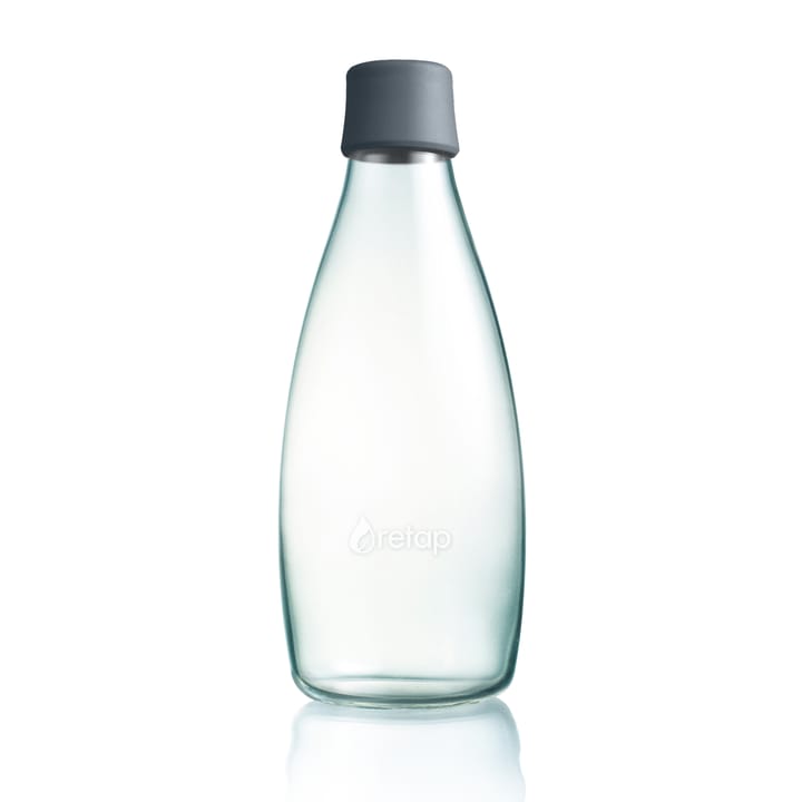 Retap glass bottle 0.8 l, grey Retap
