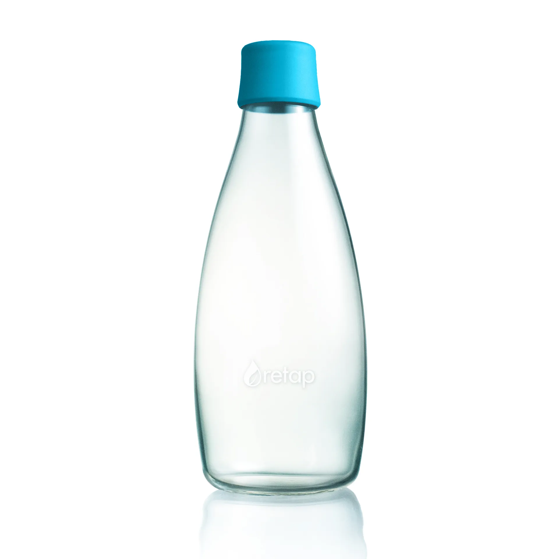 Retap glass bottle 0.8 l, light blue Retap