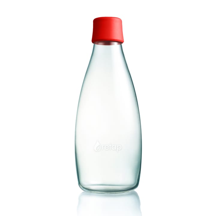 Retap glass bottle 0.8 l, red Retap