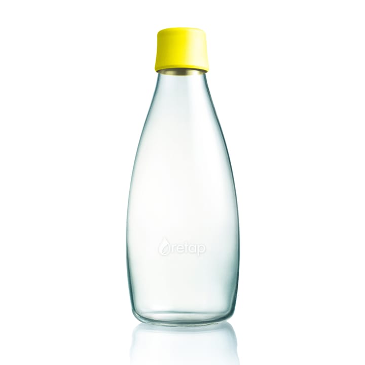 Retap glass bottle 0.8 l, yellow Retap