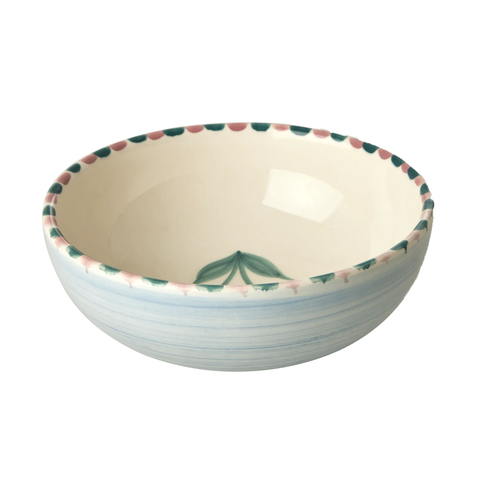 Rice ceramic bowl 35 cl, Cherry-blue RICE