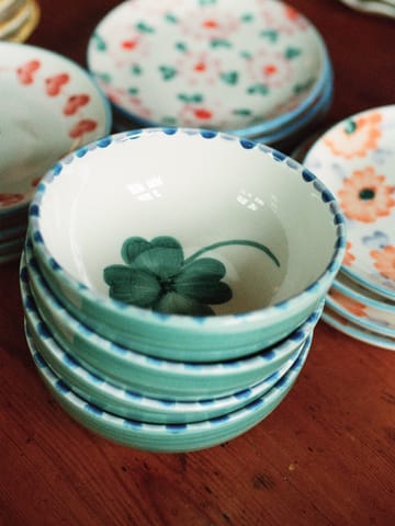 Rice ceramic bowl 35 cl - Good Luck Clover-Soft green - RICE