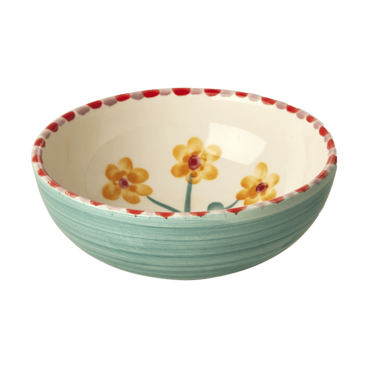 Rice ceramic bowl 35 cl - Yellow Flower-jade - RICE