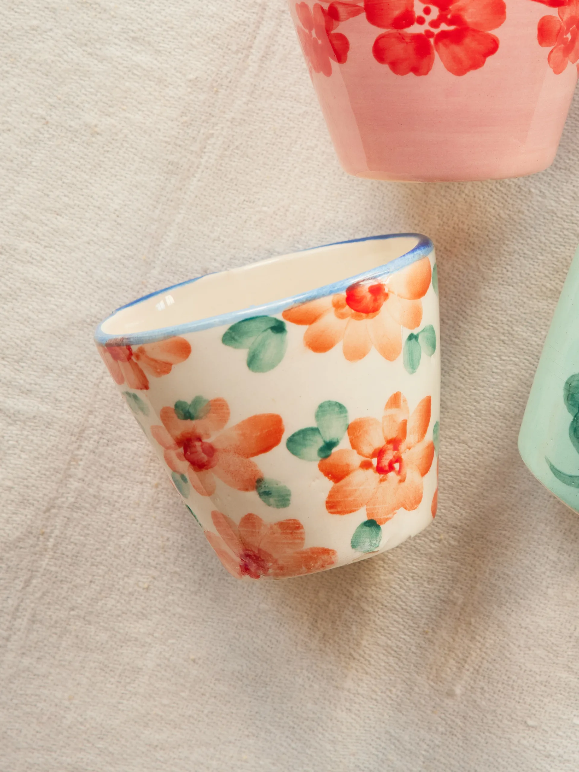 Rice ceramic espresso cup 7 cl, Orange RICE