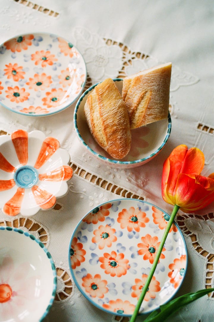 Rice ceramic plate Ø15 cm, Orange RICE