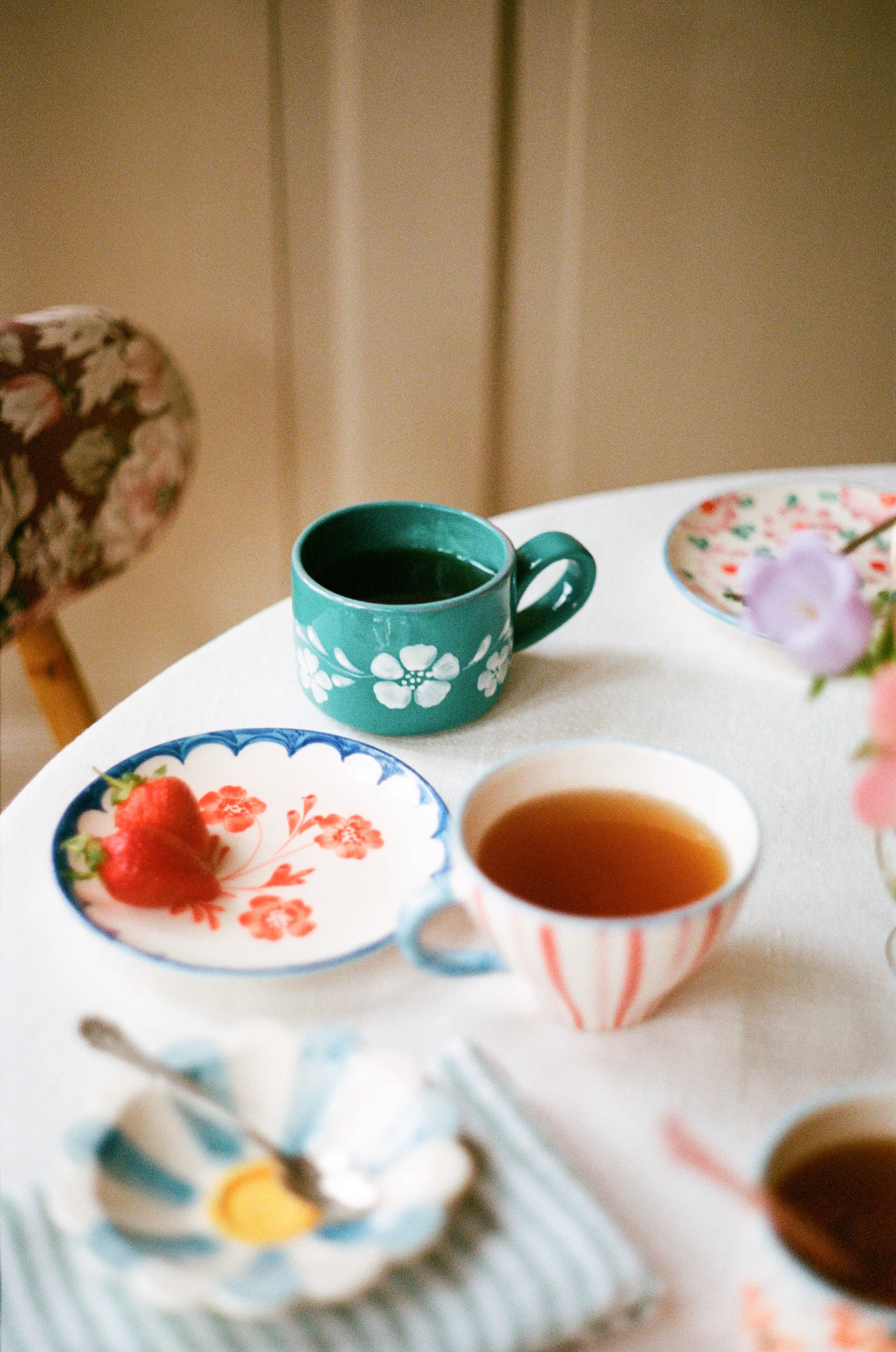 Rice ceramic plate Ø15 cm, Vintage Flower RICE