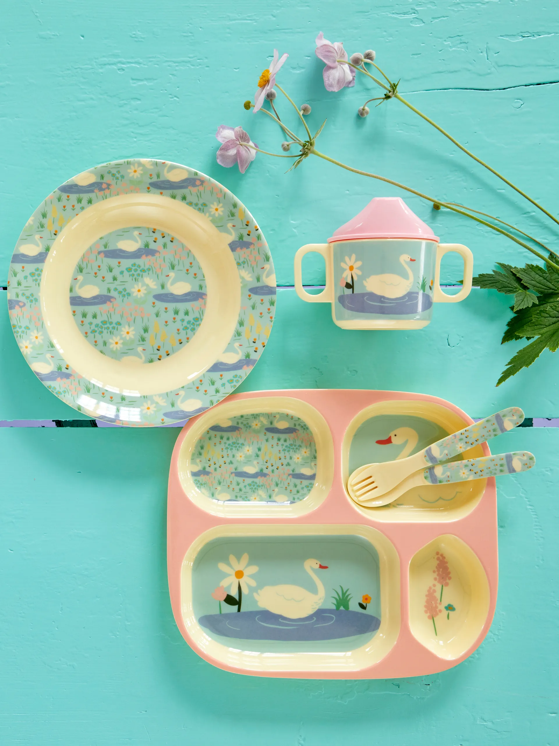 Rice children's bowl melamine Ø20 cm, Swan RICE