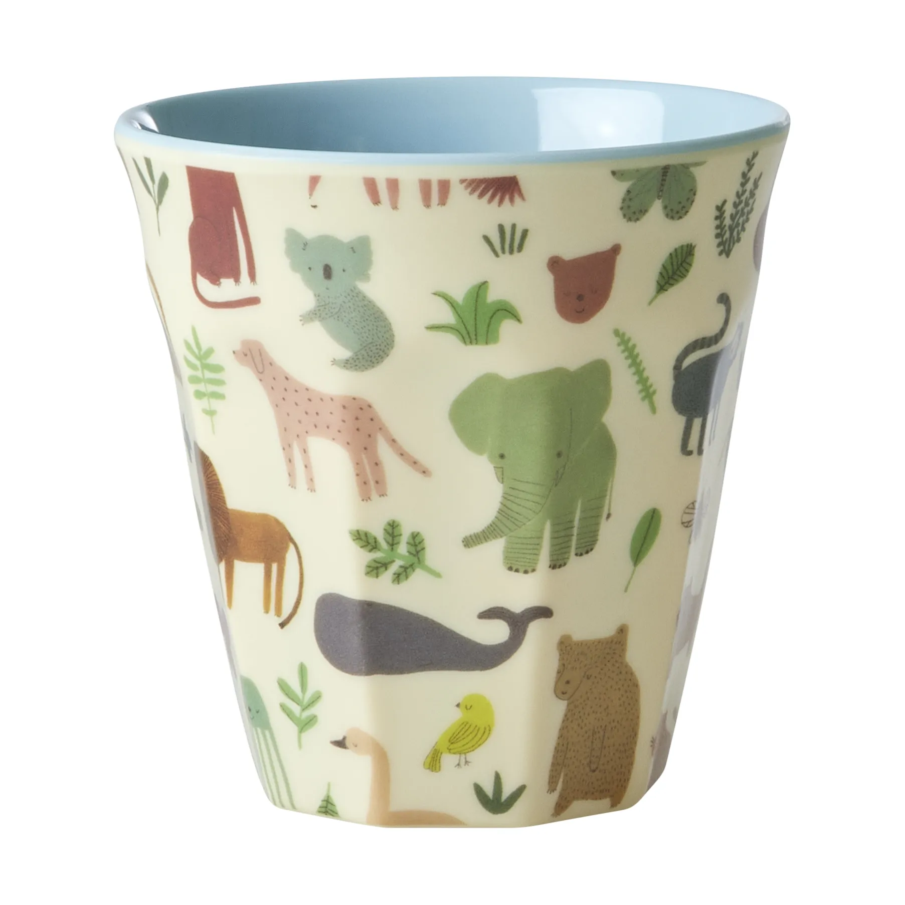 Rice children's cup melamine, Sweet Jungle Print-Soft blue RICE