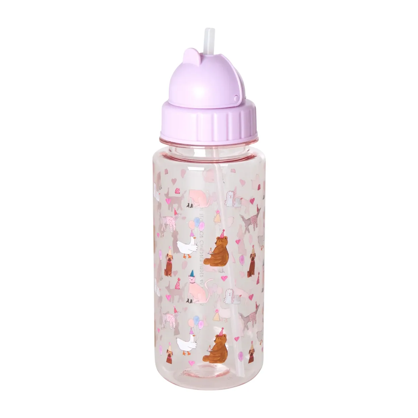 Rice children's water bottle 50 cl, Animal print-lavender RICE