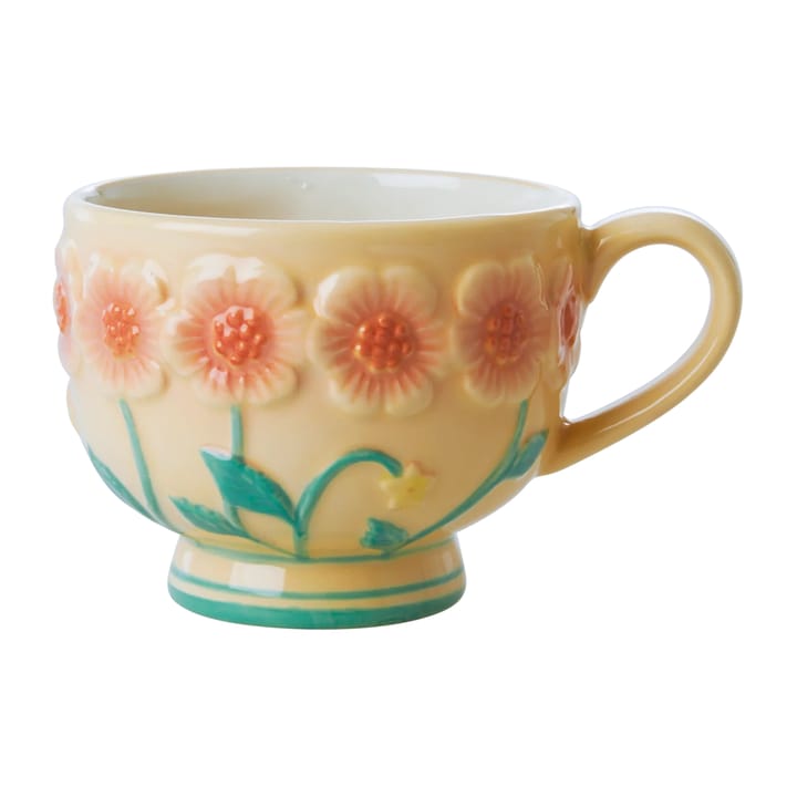 Rice Embossed Flower ceramic mug 30 cl, Creme RICE